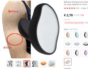 Gomme magique(1er choix)d'épilation indolore pour le corps - Image 7