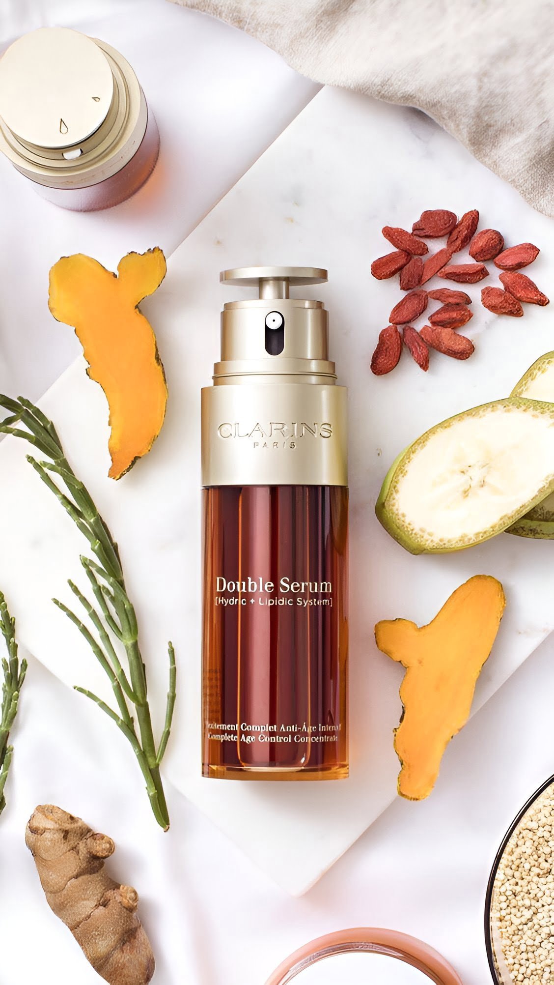 Clarins-Double Sérum-Traitement Complet Anti-Age Intensif - 50ml - Image 2