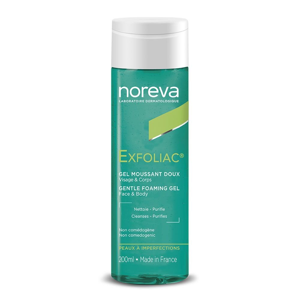 Noreva Exfoliac-Gel moussant doux – Visage & Corps-200ml
