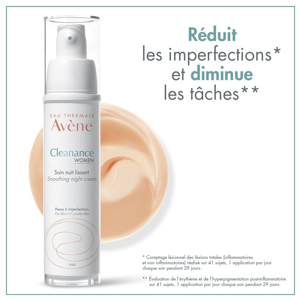 Avène-Cleanance Women-Soin Nuit Lissant-30ml - Image 2
