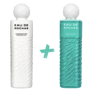 Eau de Rochas-(Lait+Gel douche) pour le Corps-500mlX2