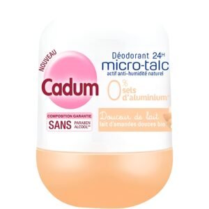 Déodorant-CADUM-déodorant-24H-Micro-Talc-actif anti-humidité naturel-50ml