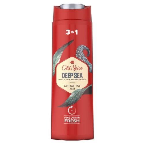 Old Spice Gel douche & Shampoing 3 en 1 pour hommes -Deep Sea - 250 ml