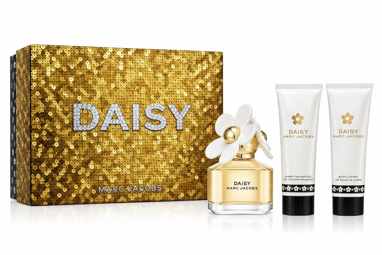 Coffret Marc Jacobs-Daisy-Eau de Toilette-50ml+Gel Douche-75ml+Body Lotion-75ml (3 pièces)