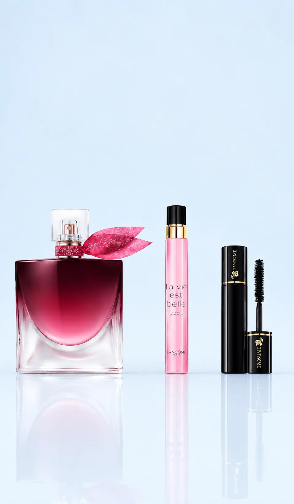 Coffret Lancôme-La Vie est Belle Very Cherry-Eau de Parfum-50ml+10ml + Mascara Mini-2ml (3 pièces) - Image 2