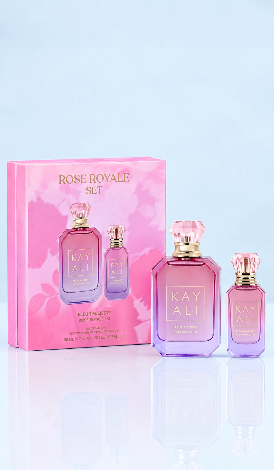 Coffret Kayali-Fleur Majesty Rose Royale | 31-Eau de Parfum-50ml+10ml