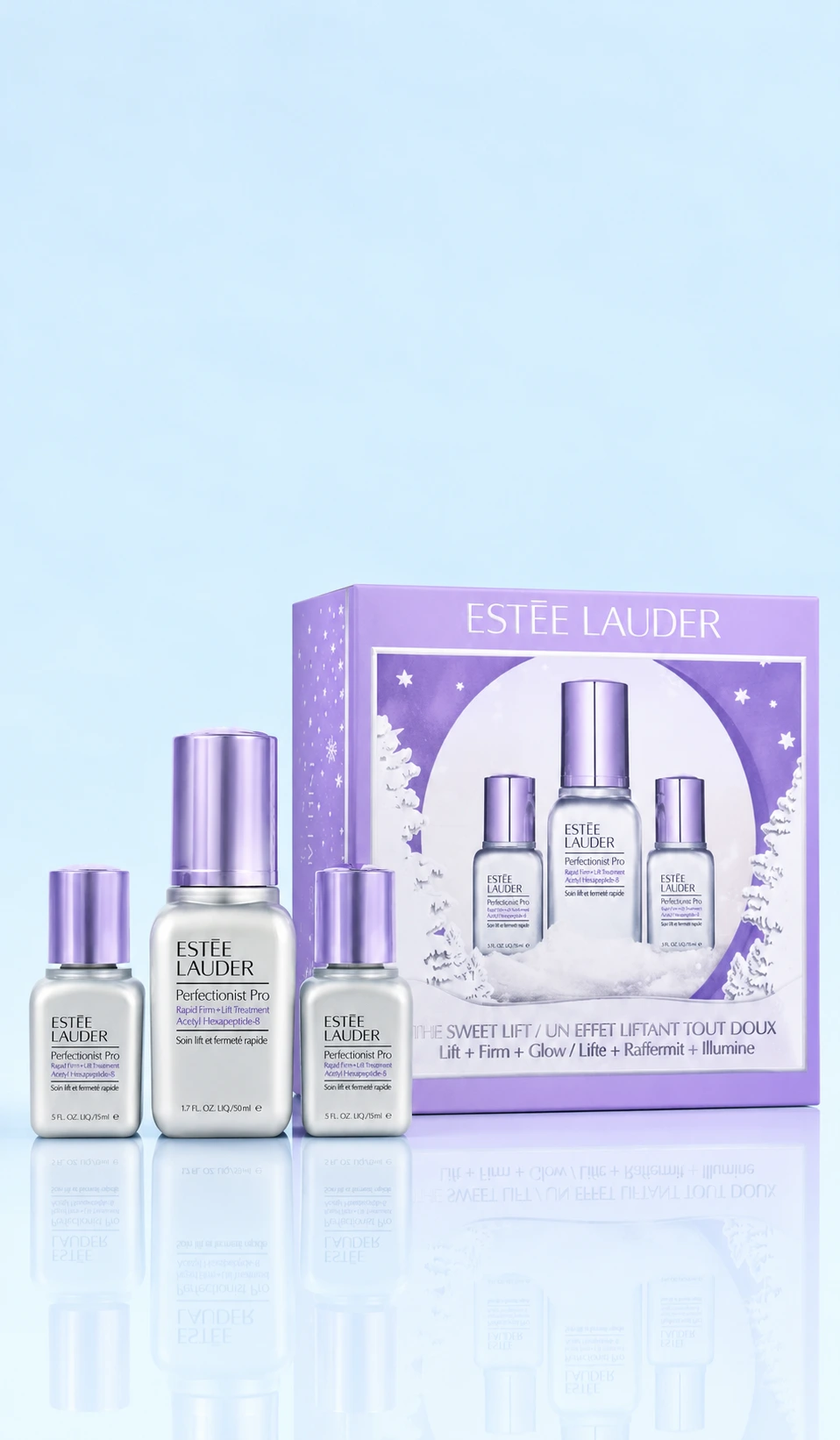 Coffret Éstee Lauder-Perfectionist Pro Rapid Firm + Traitement Lift avec Acétyl Hexapeptide-8-1x30ml + 2x15ml