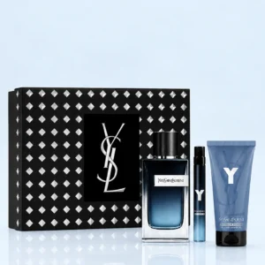 Coffret Yves Saint Laurent-Y-Eau de Parfum-100ml+10ml + Gel Douche-50ml (3 pièces)